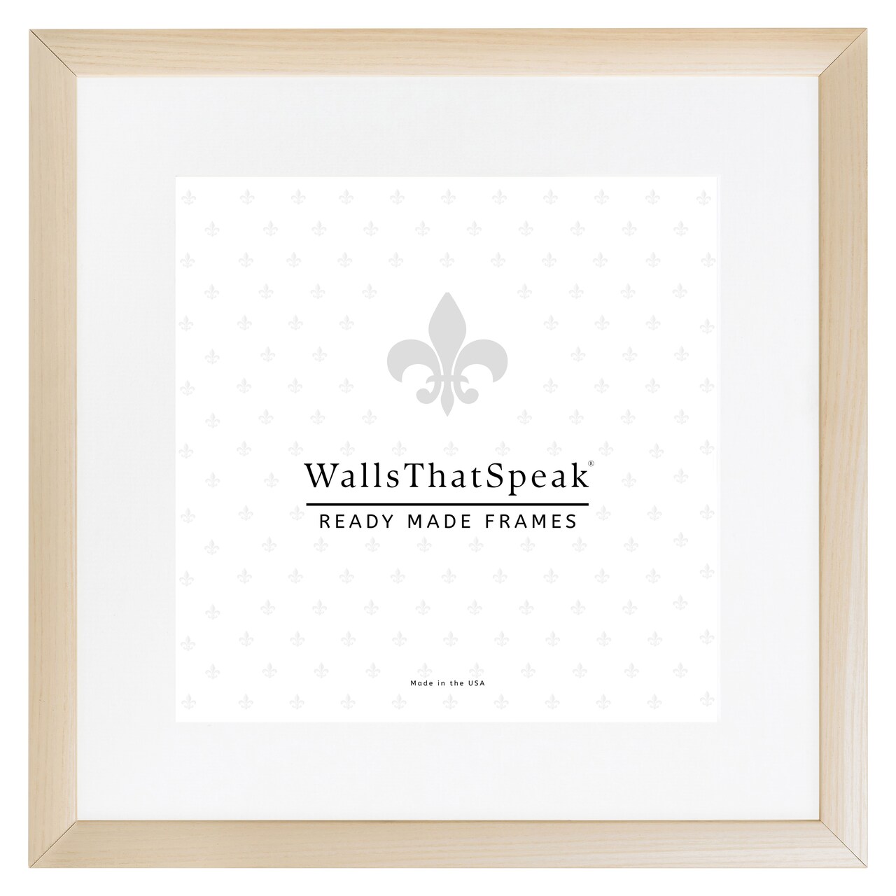 24x24 Matted Picture Frame, Contemporary 1 Inch MDF Moulding, Wall Display Frame for Art, Posters, or Photos by wallsthatspeak